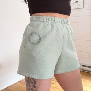 Set active boxy sweatshorts